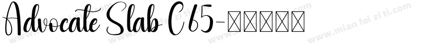 Advocate Slab C65字体转换